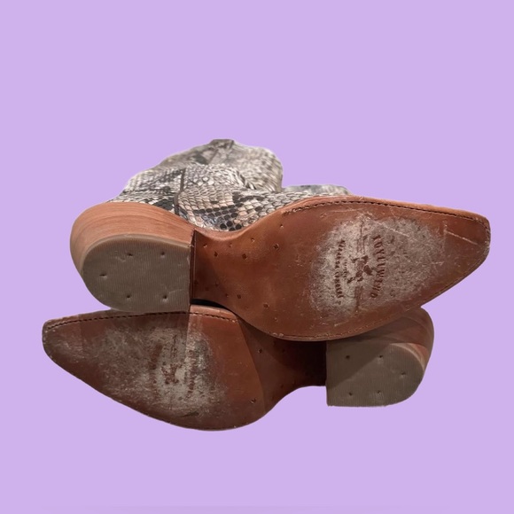 Idyll Wind REAL snakeskin cowboy boots 7.5 - Picture 4 of 5